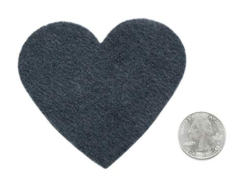Image of Playfully Ever After 3 Inch 28pc Felt Hearts (Slate)