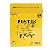 Charme européen vintage : rehaussez l'extérieur de votre maison avec cette boîte aux lettres en métal de style rustique. Son design classique capture l'essence de l'esthétique de la campagne européenne, ajoutant une touche de nostalgie et de caractère à votre entrée ou jardin.