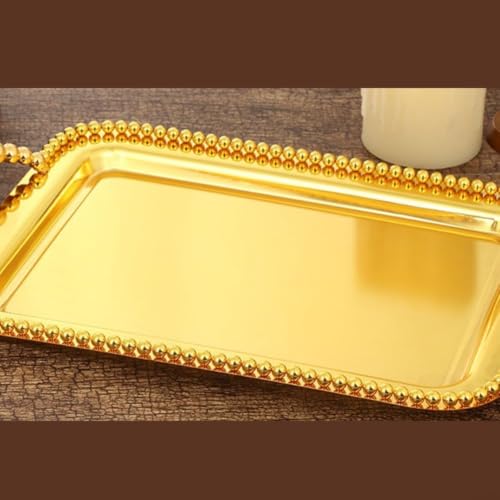 Bandeja de acero inoxidable con espejo pulido brillante para aperitivos 7