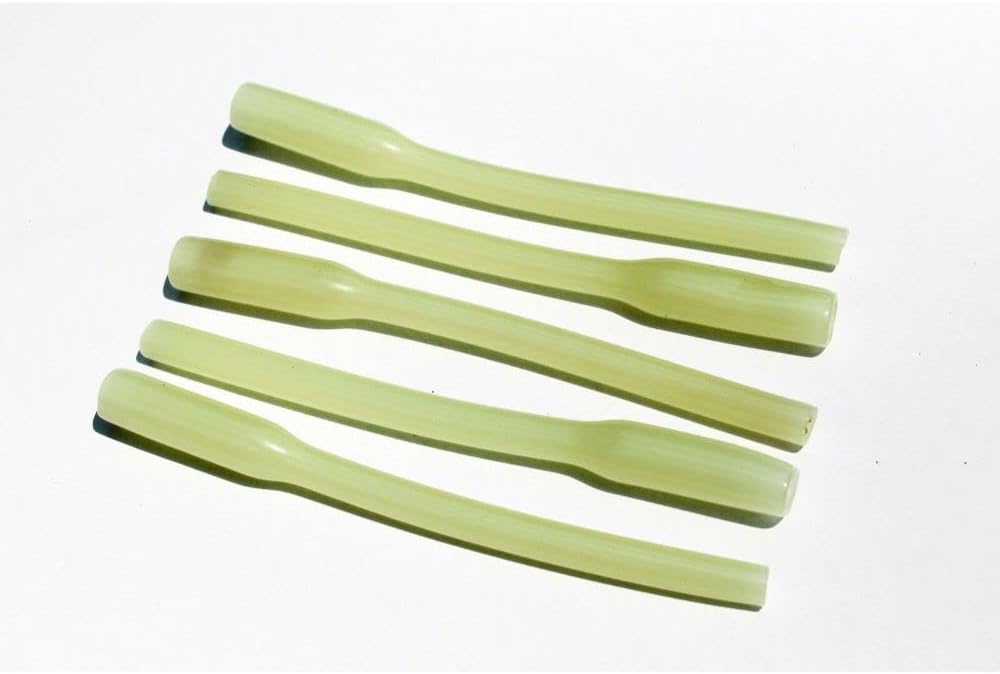 25 Pack 3" Glow Crimp Protector Sleeves Fishing Rigging Up to 2.2mm - Luminous