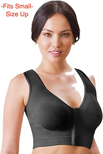 Soutien-gorge de récupération post-chirurgical noir en taille Small/Medium