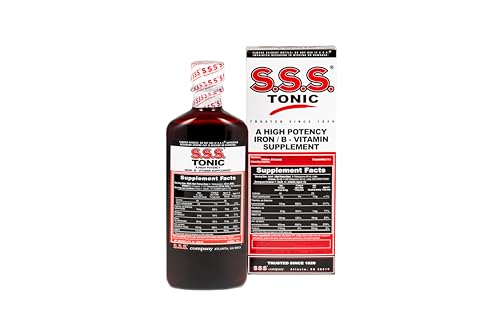 S.S.S. Tonic, Iron and Vitamin B Supplement, High Potency Vitamins, Bottle,10 Fl Oz (Pack of 1)