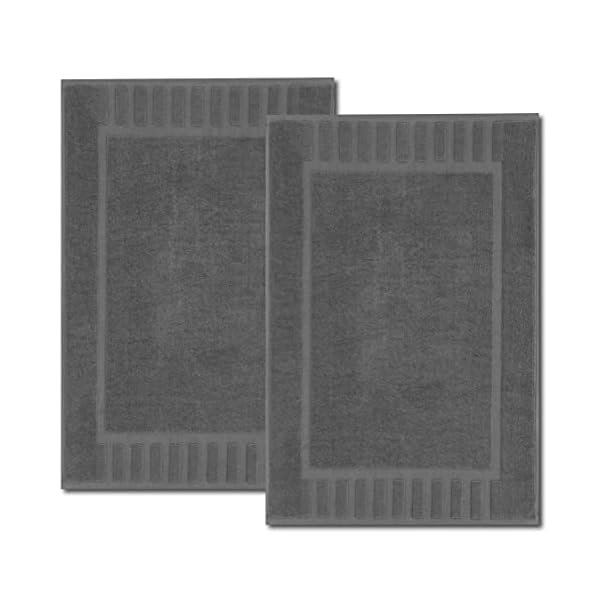 White Classic Luxury Bath Mat Floor Towel Set Absorbent Cotton Hotel