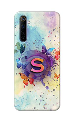 Image of PRINTFIDAA� Printed Hard Back Cover Case for Realme 6 | Realme 6S | Realme 6i Back Cover (Alphabet S) -2808