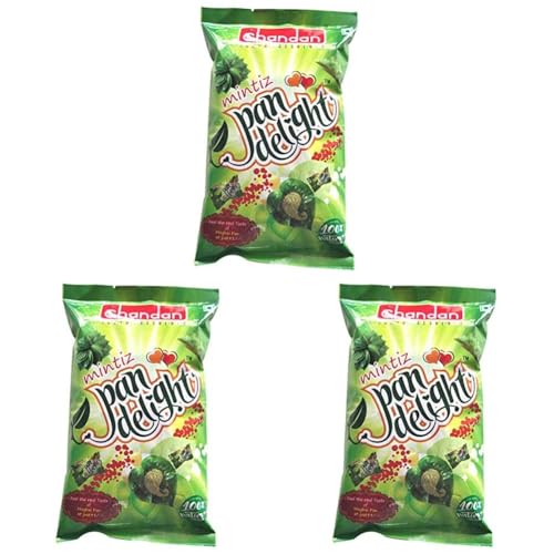 Image of Chandan Mouth Freshener Mintiz Pan Delight | Maghai Pan Flavoured Candy, 5.47 oz / 155 g (Pack of 3)
