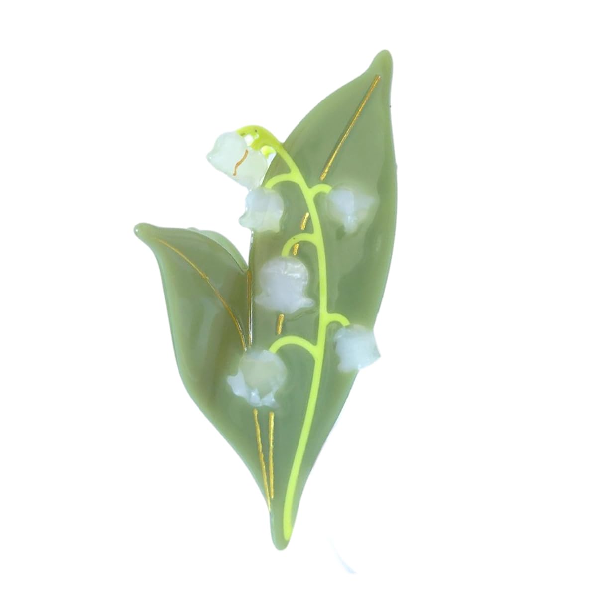 Lily of The Valley Claw Clips,Cellulose Acetate Hair Clips,Small Claw Clips for Girl,Hair Accessories