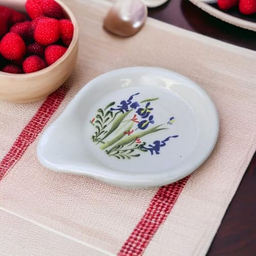 Image of Malaikah Ceramic Spoon Rest Smal Multi Pack of 1 for Home, Kitchen, Dining, Kitchen Decor & Gifting