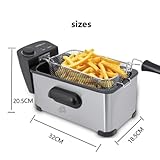 3.5L 2,500W Electric Oil Fryer For Potatoes Industrial Type Deep Fryer