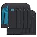 Plixio 40" Black Garment Bags for Clothing Storage of Suits, Dresses & Dance Costumes-Includes Zipper & Transparent Window (10 Pack)