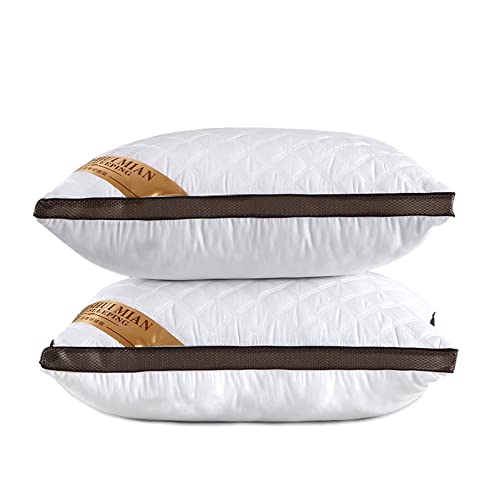 Tsutomi Bed Pillows For Sleeping 2 Pack Queen Size Luxury Hotel Quality Soft Alternative Down Hypoallergenic Pillows Set Of 2 For Side And Back Sleepers #TOP9