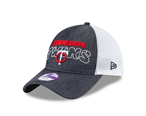 New Era MLB Kids Denim Stiticher 9TWENTY Trucker Adjustable Cap
