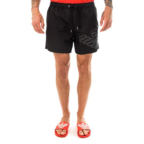 Emporio Armani Silver Eagle Swim Boxer Black 52