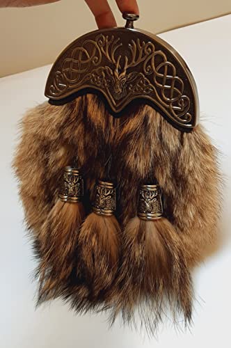 Scottish Kilt Full Dress Sporran Stag Cantel Sporran Antique Unique Stag.4714