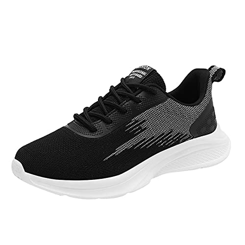 Genérico Zapatillas Running Trainer Zapatos Casual Sneakers Despacho de ocio Mesh Fitness Zapatos femeninos Zapatos de deporte de deporte fuera de la casa Zapatos Sneakers Mujer Zapatillas (Black, 39)