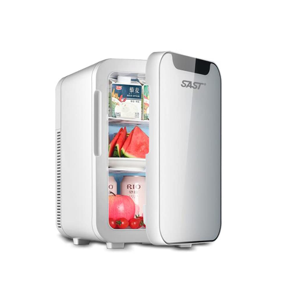 XIAOLIN Mini Frigo 20l / Can Frigorifero Auto Portatile E Scaldatore per Bevande, Cosmetici/Trucco/Skincare, Potenza AC/Dc, per Camera da Letto, Casa, Roulotte, Auto