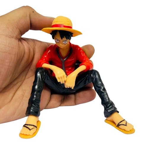 Image of Premium Action Figures Collectible for Office Desk, Study Table, Car Dashboard, Decoration for Anime Lovers, Fans, Kids, Collectors (Red Shirt)