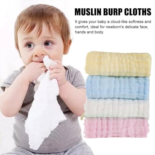 Burp Cloths for Baby Boys Girls, Soft and Absorbent Cotton Burping Cloth, 30 * 30cm Burp Rags for Newborn & Infant2