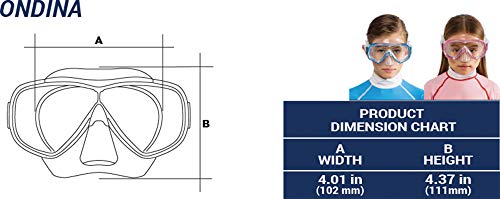 Cressi Dry Jr Combo, Set Maschera Sub Ondina e