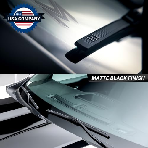 Mega Racer MR-WBCF-24-24 Carbon Fiber Windshield Wipers Blades 24 Inch+24 Inch | Patented Automotive Replacement Windshield Wiper Blades thumb #2