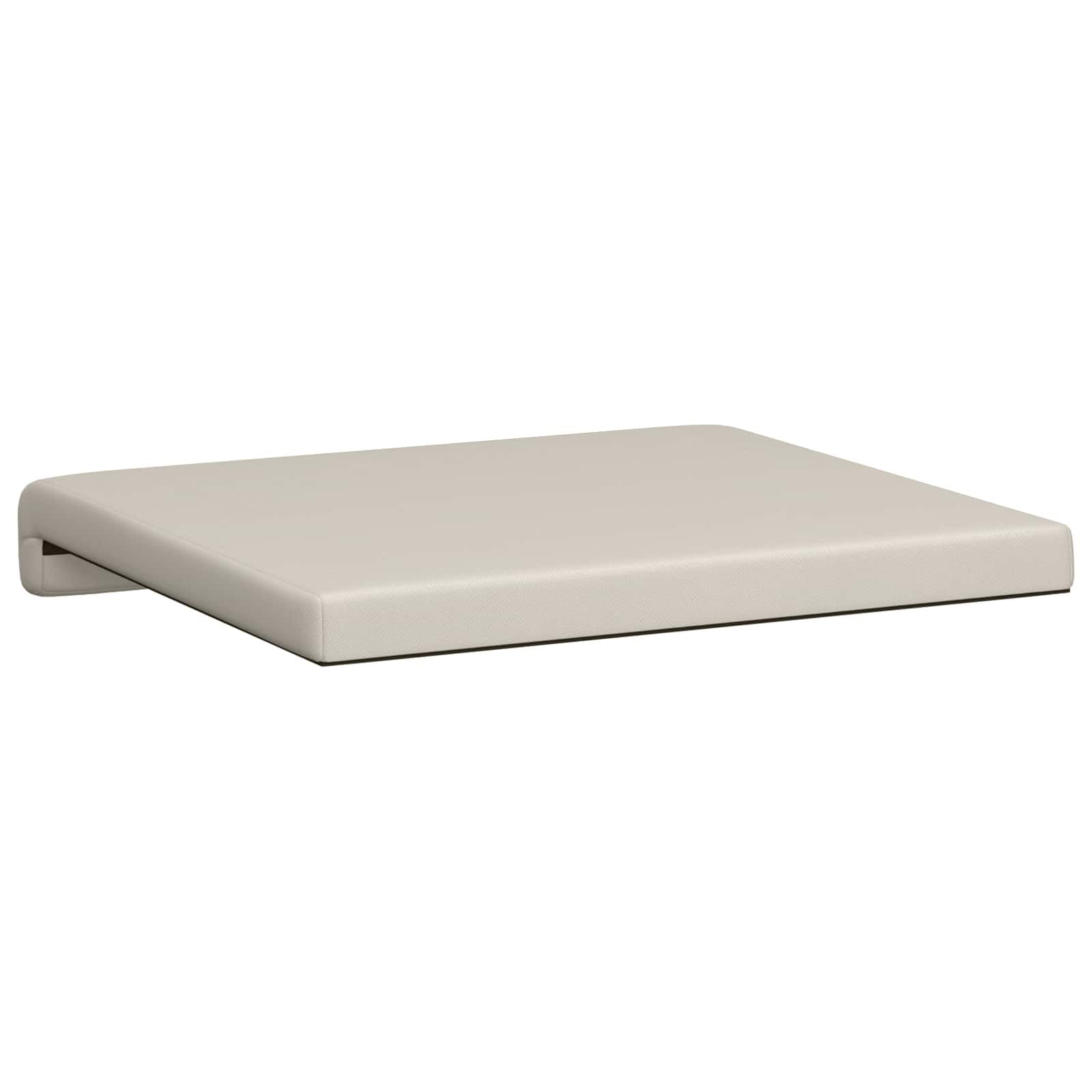Fengshui Bankkissen 4er Set Struktursamt Hafer 35 cm | Rutschfeste Unterseite, Schaumstofffüllung, Holzwerkstoffrahmen, pflegeleicht mit feuchtem Tuch