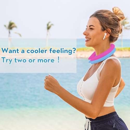 Image of Neck CoolingTube, Reusable Ice Cooler Wearable Body CoolingProducts, Neck Coolers for Hot Weather