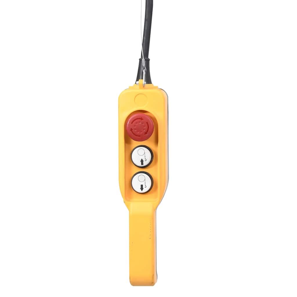 Elektrisches Hebezeug Hochgeschwindigkeit 300 600 kg 1300 W, Aluminiumlegierung, 35 m Stahlseil, 15 m min, 230 V 50 Hz, Garage Werkstatt Baustelle Materialtransport Last heben