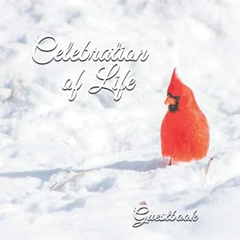 Celebration of Life Guestbook : Cardinal Celebration of Life Funeral Guestbook