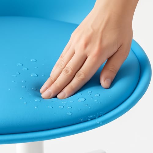 Sedia da Ufficio Scrivania Ergonomica Design Moderno con Altezza Regolabile e Cuscino Imbottito ad Alta Densità, Seduta Girevole con Ruote Piroettanti, Ideale per Casa, Studio (Blu) - Sedia gaming - Immagine 5