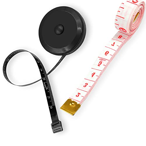 La Mejor Recopilación de Cintas métricas disponible en línea. 43 Cinta Métrica Corporal y Cinta Métrica Suave,150CM/60inch Legibilidad a Doble Cara, Cinta de Costura para Medir la Caderas Brazos Costura, Hacer Manualidades, el Cuerpo, Deporte,...