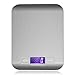 ALOOVOO Básculas de Cocina Digitales, báscula electrónica para Hornear, báscula de Cocina Digital de Acero Inoxidable,Escala de Dieta para cocinar para Hornear Herramientas de Medida,White,5kg/1g