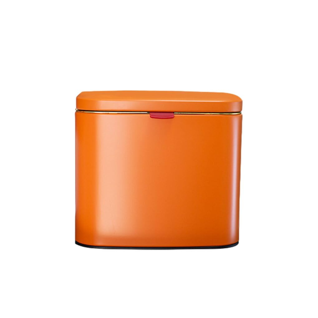 lmoikesz Stainless Steel Kitchen Compost Bin Easy To Install No Punching Needed And Garbage Does Not Away. Is Sealed And Odorless, 4L light orange