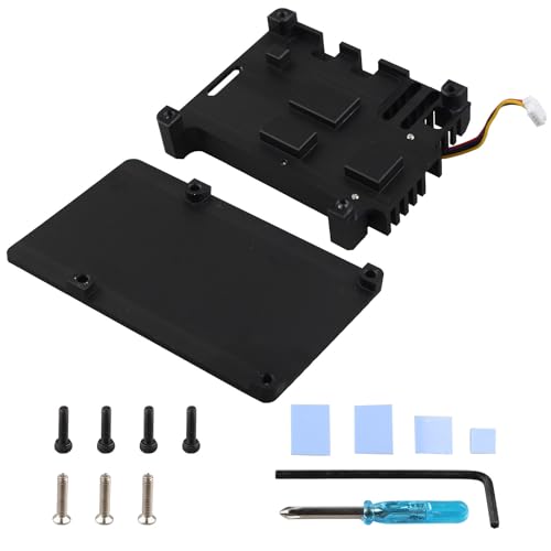 Carcasa de aluminio para Raspberry Pi 5 ZDE con ventilador PWM cooling case 5