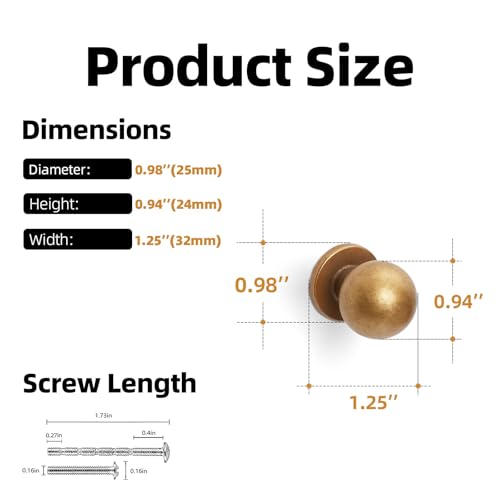 10 Pack Antique Brass Cabinet Knobs & Drawer Pulls Zinc Alloy Solid Hardware