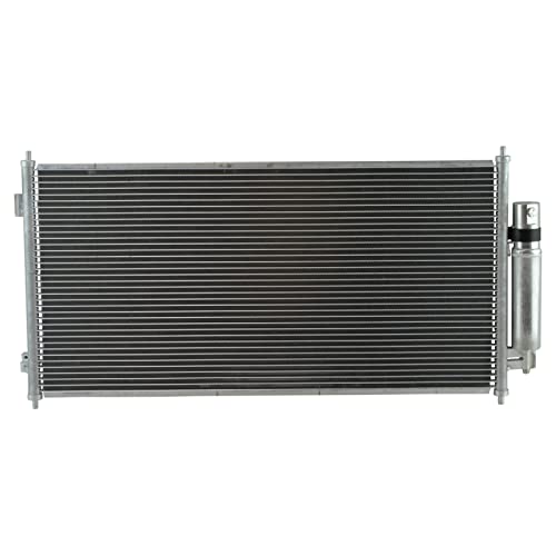 Image of TRQ A /C Condenser and Receiver Drier Assembly Compatible with 2007-2012 Nissan Sentra