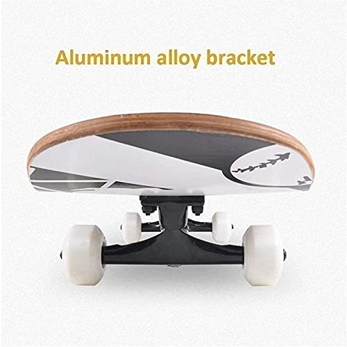 Anime Skateboard voor Naruto: Uchiha Obito Cartoon Patroon Skateboard 7-Layer Maple 95A Roller Hardheid Funboard voor… - Afbeelding 4
