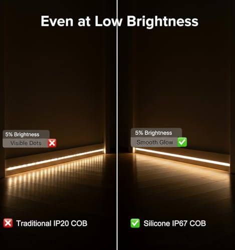 Tira LED COB 5 metros 3000K Luz Blanco Cálido miniatura 3