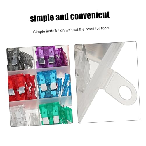 Kit de fusibles automotrices Unomor, 150 piezas, formato bajo, para autos, camiones, RV y motocicletas, reemplazo rápido, surtido compacto con caja de almacenamiento para fácil acceso miniatura 6