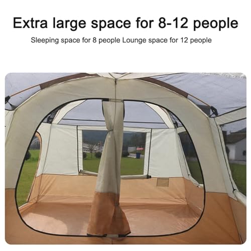 Carpa familiar para camping 6-12 personas con 2 habitaciones miniatura 4