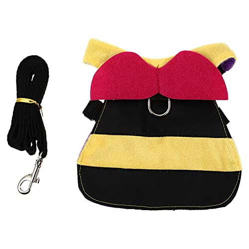 balacoo 1 Set Rabbit Chest Strap Small Animal leashes Rope Leash Bunny Leash Puppy Padded Front Vest Guinea Pig Clothes Bunny Vest and Leash Dog Costume Suit Squirrel Flannel Small pet