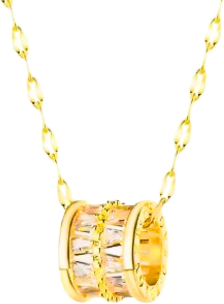 G&L Collectives Gold Plated Cubic Pendant Necklace | 18k Gold Plated Stainless Steel | Lightweight, Everyday Dainty Jewelry