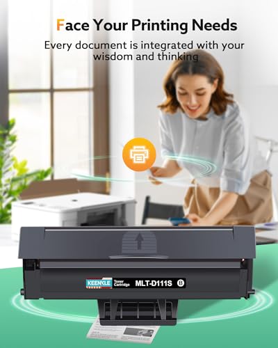 KEENKLE MLT-D111S D111L Compatible para Samsung Xpress m2070w Toner D111S MLTD111S Negro para Samsung Xpress M2070 M2026w M2070fw M2026w M2026 M2020w M2020 M2070f M2022w M20222 (Negro)