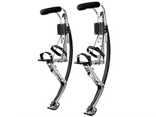 Skyrunner Adult Kangaroo Shoes Jumping Stilts Fitness Exercise (200-242lbs/90~110kg) Bouncing shoes (Black)