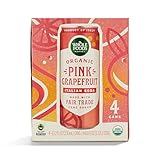 Whole Foods Market 4 Pack Organic Italian Soda, Pink Grapefruit, 11.2 Fluid Ounce
