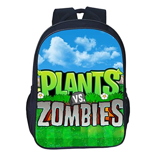 ISaikoy Anime Plants vs. Zombies Backpack Bookbag School Bag Shoulder Bag Messenger Bag Daypack Color B13