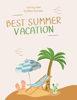 Paperback Summer Coloring Book