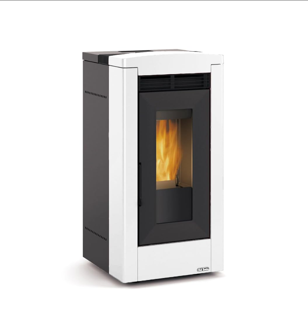 STUFA A PELLET DAL ZOTTO BRUNELLA ELITE 13.1 KW BIANCA 344 m³ CANALIZZATA