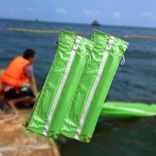 Reusable PVC Oil Containment Booms for Marina - 10m Floating Oil Spill Barrier & Debris Fence, 90cm Height, Ideal for Water Cleanup, Eco-Friendly Solution