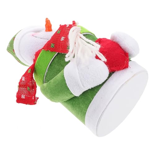 IMIKEYA Tarro De Dulces Navideño Forma De Muñeco Capacidad Amplia y Diseño De Decoración Festiva Para Niño Niña y Oficinas Para Fiestas y Almacenamiento De Golosinas