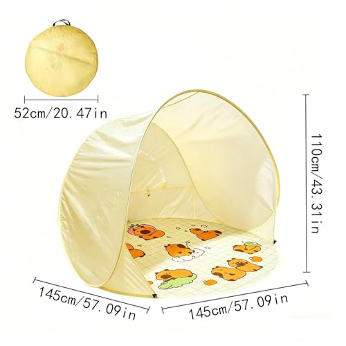 Pop-up strandmuschel portátil con protección solar para camping 5