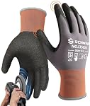 Schwer 6/12 Pairs Work Gloves Sandy Nitrile Coated LT5626, Heavy Duty Working Gloves with Grip for Men Women, Touch-Screen